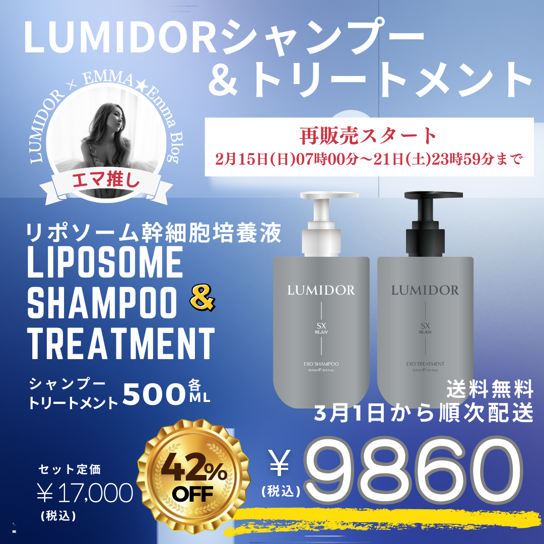 [EMMA Special 42%Off] LUMIDOR シャンプー & トリートメントセット